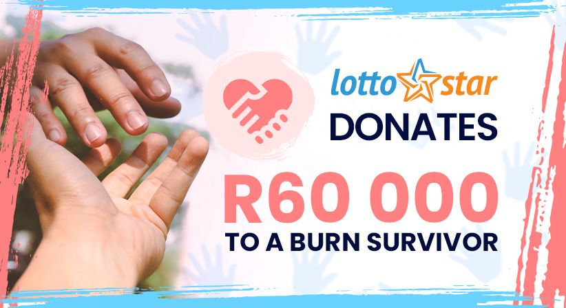 Lottostar 向一名烧伤幸存者捐赠了 60,000 南非兰特！